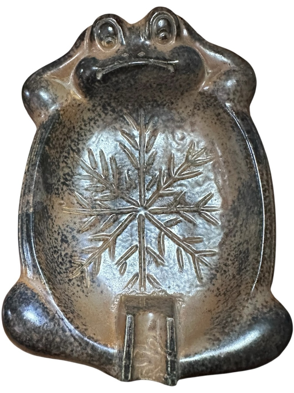 VTG ceramic "lazy frog" ashtray. trinket tray, soap dish, kitchen sponge holder